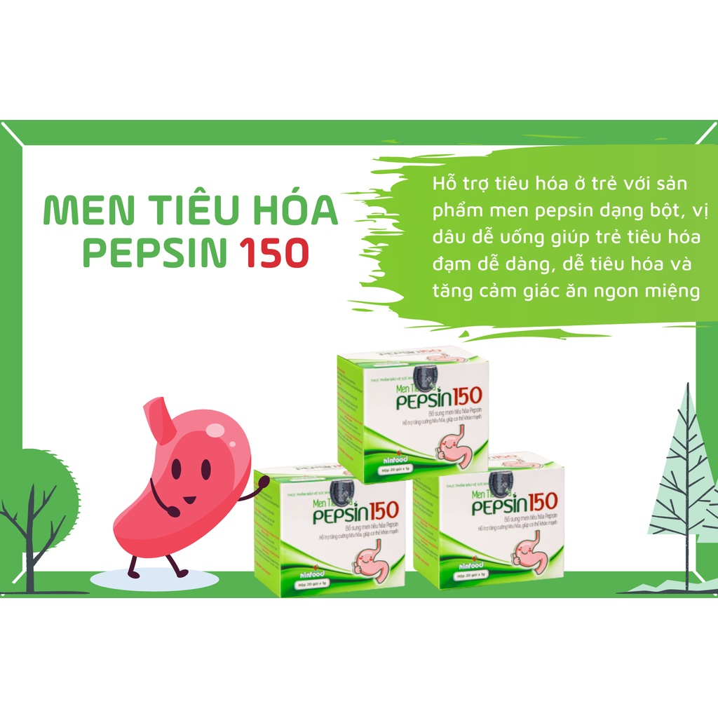 Men tiêu hóa pepsin 150 vị dâu - Ninfood - Viện Dinh dưỡng Quốc gia