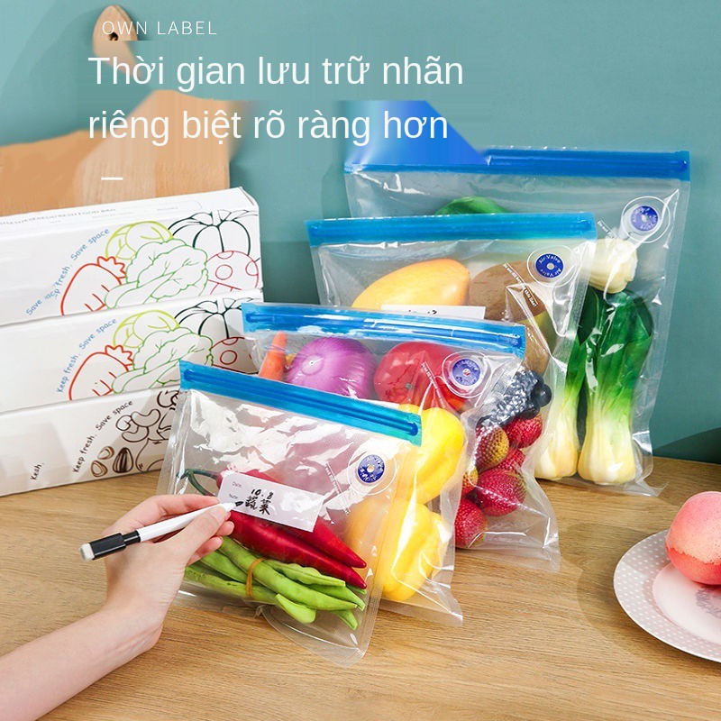 Túi nén thực phẩm hút chân không giữ nhiệt tươi gia đình lớn, vừa và nhỏ Tủ lạnh nấu chín đựng xả