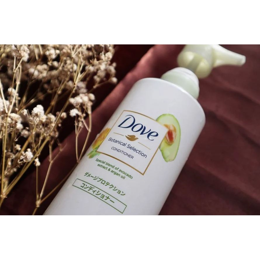 [500g] Dầu Xả Giúp Tóc Bóng Mượt, Phục Hồi Hư Tổn Dove Botanical Selection Conditioner