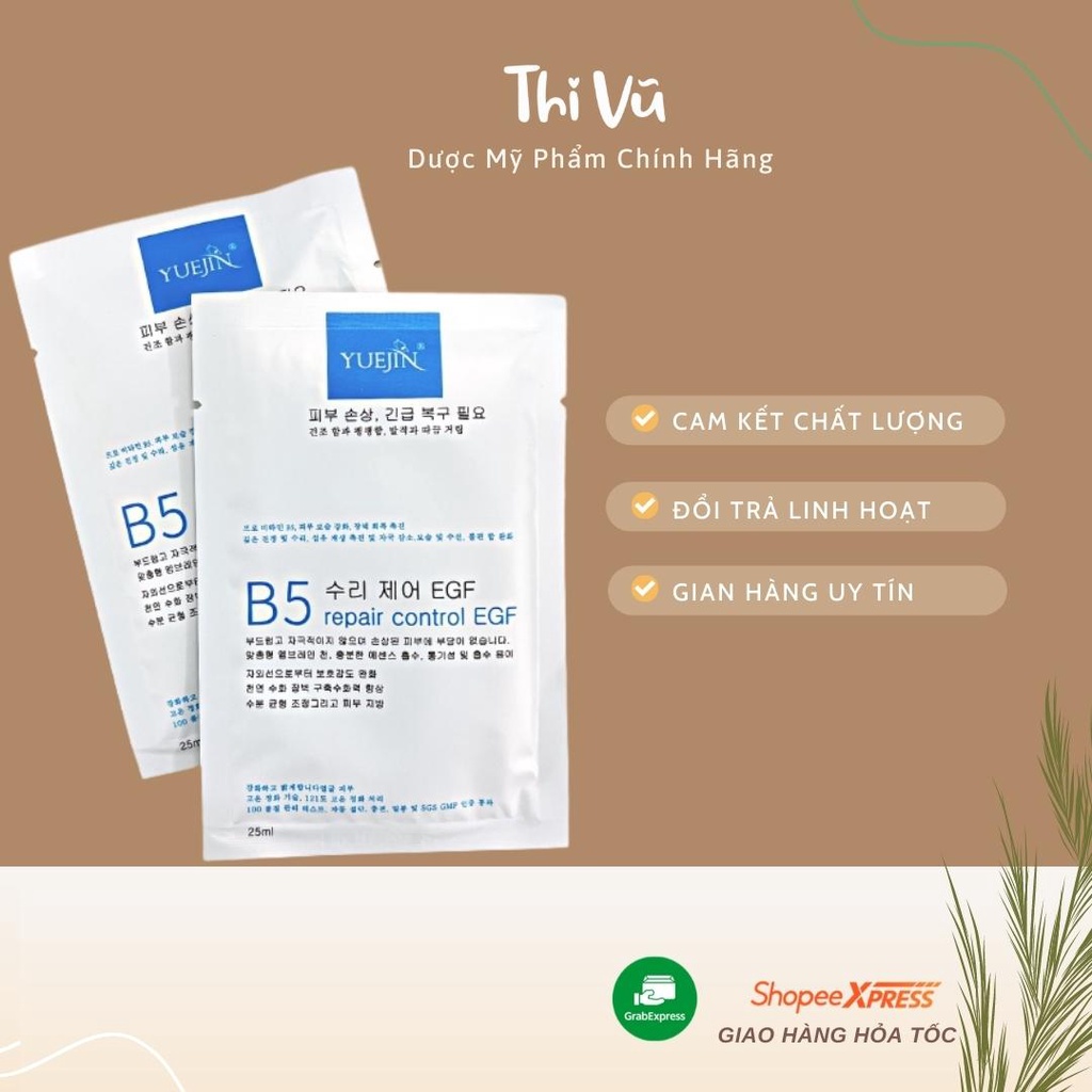 Mặt Nạ Phục Hồi Cấp Ẩm B5 Repair Control EGF Yuejin Hàn Quốc - Thi Vũ
