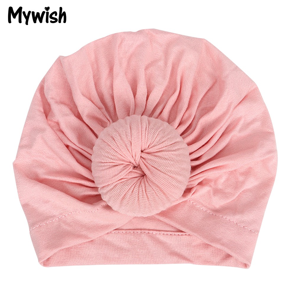 Nón turban đội đầu bằng vải màu lạt nhiều màu sắc thời trang cho cả bé trai và gái