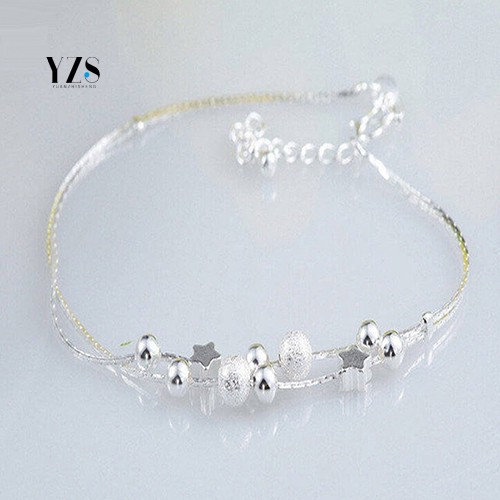 TW Women Silver Plated Star Jewelry Chain