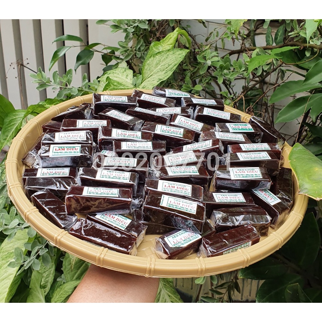 1 Kg kẹo chuối tươi béo lâm diệu- đồ ăn vặt-tết-ăn vặt-bánh mứt tết