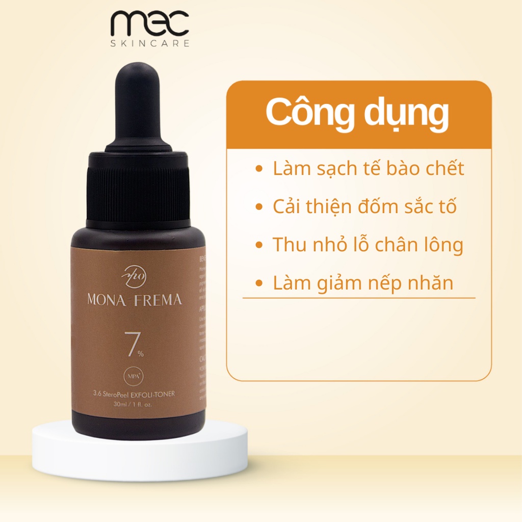 Tẩy da chết Mona Frema 3.6 SteroPeel Exfoli-Toner 7% 30ml
