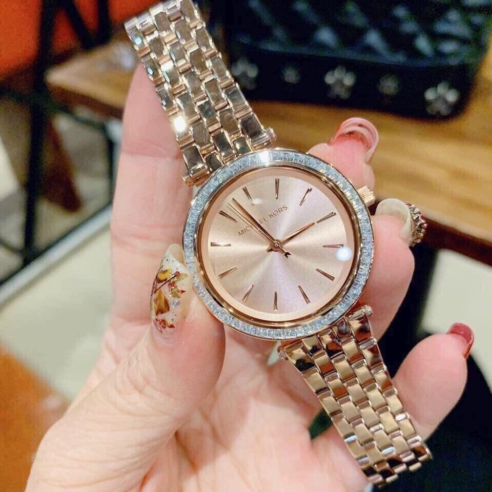 Đồng hồ nữ cao cấp Michael Kors Darci Mini Rose Gold Watch MK3366-Auth- Luxury diamong watch