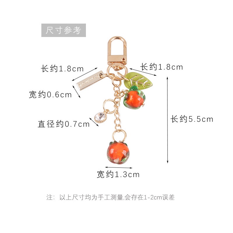 Phụ Kiện Móc Khóa Hình Trái cherry Bằng Nhựa acrylic Dễ Thương