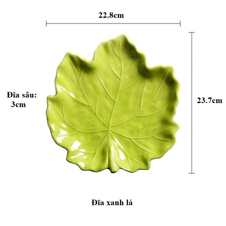 Bát đĩa hình lá phong,bát đĩa màu sắc, decor, bát sứ đẹp: 3.6.4