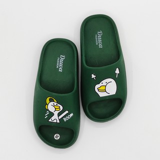 Dép nữ bánh mì bevis - quai ngang họa tiết hoạt hình dễ thương - đế chất liệu EVA đúc liền thời trang BE161-4 (Xanh Rêu)