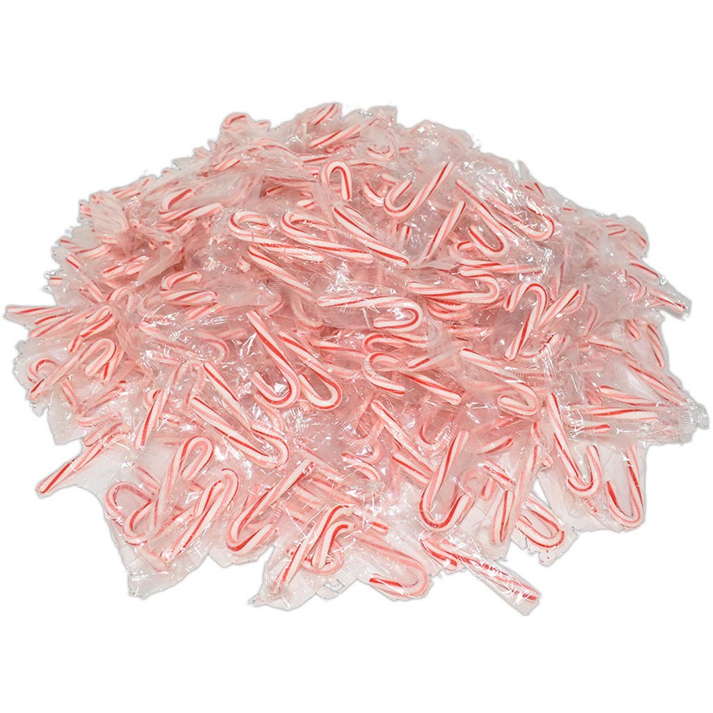 Kẹo cây gậy bạc hà Mini Brachs Peppermint Candy Canes - Mỹ ( Giá bán lẻ)
