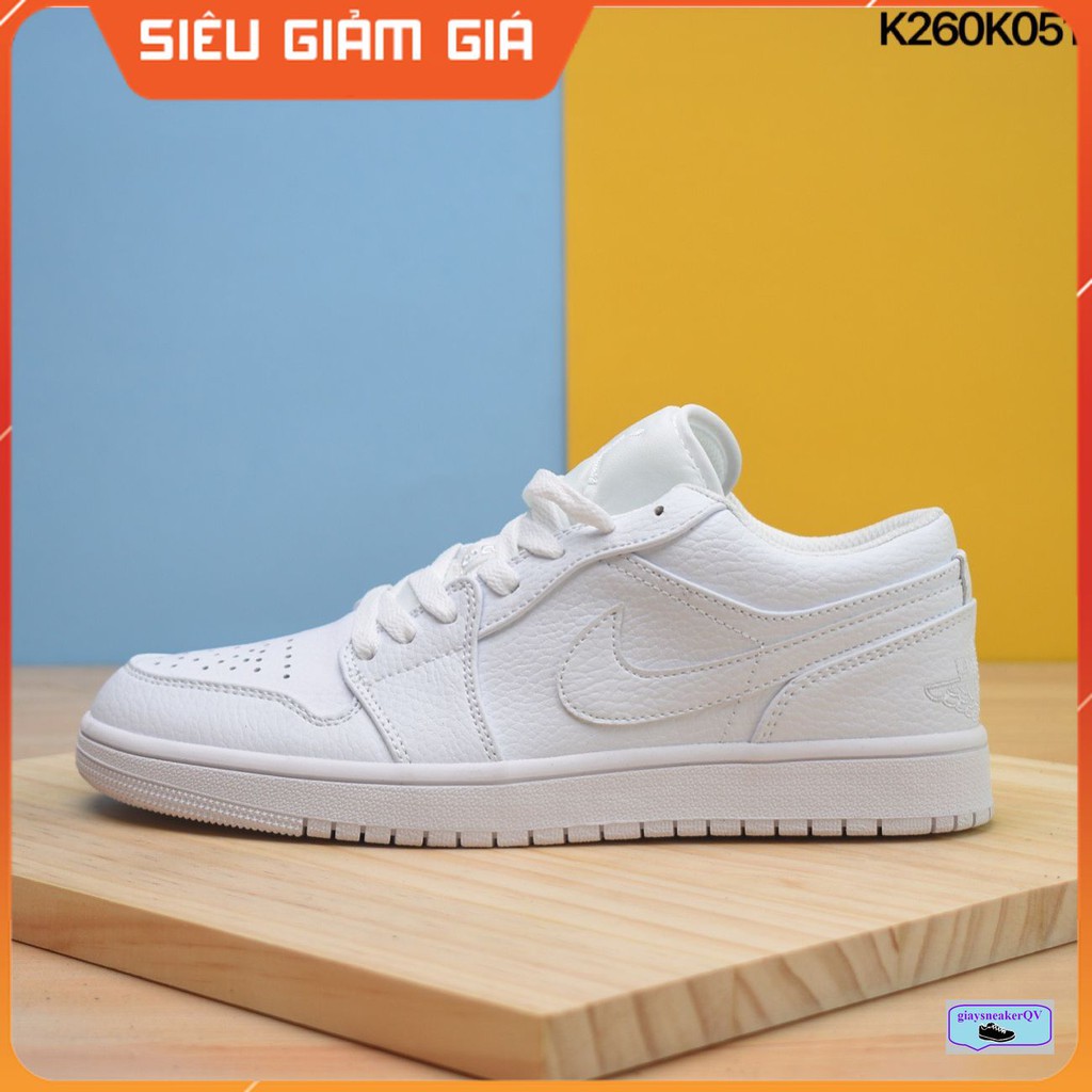 Giày thể thao Air Jordan 1 Low White thấp cổ siêu phong cách cho nam và nữ