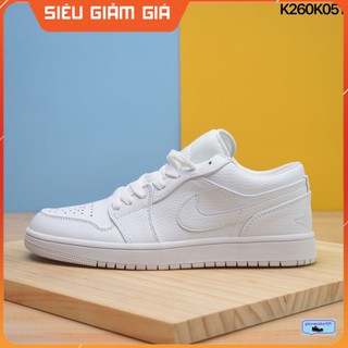 (FULL BOX + QUÀ TẶNG) Giày thể thao Air Jordan 1 Low White thấp cổ siêu phong cách cho nam và nữ