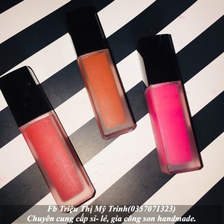 (CÓ SẴN) Kem lì mẫu vuông nhung nắp đen vàng sang chảnh(tặng kèm dưỡng-lướt ảnh cuối xem bảng màu)