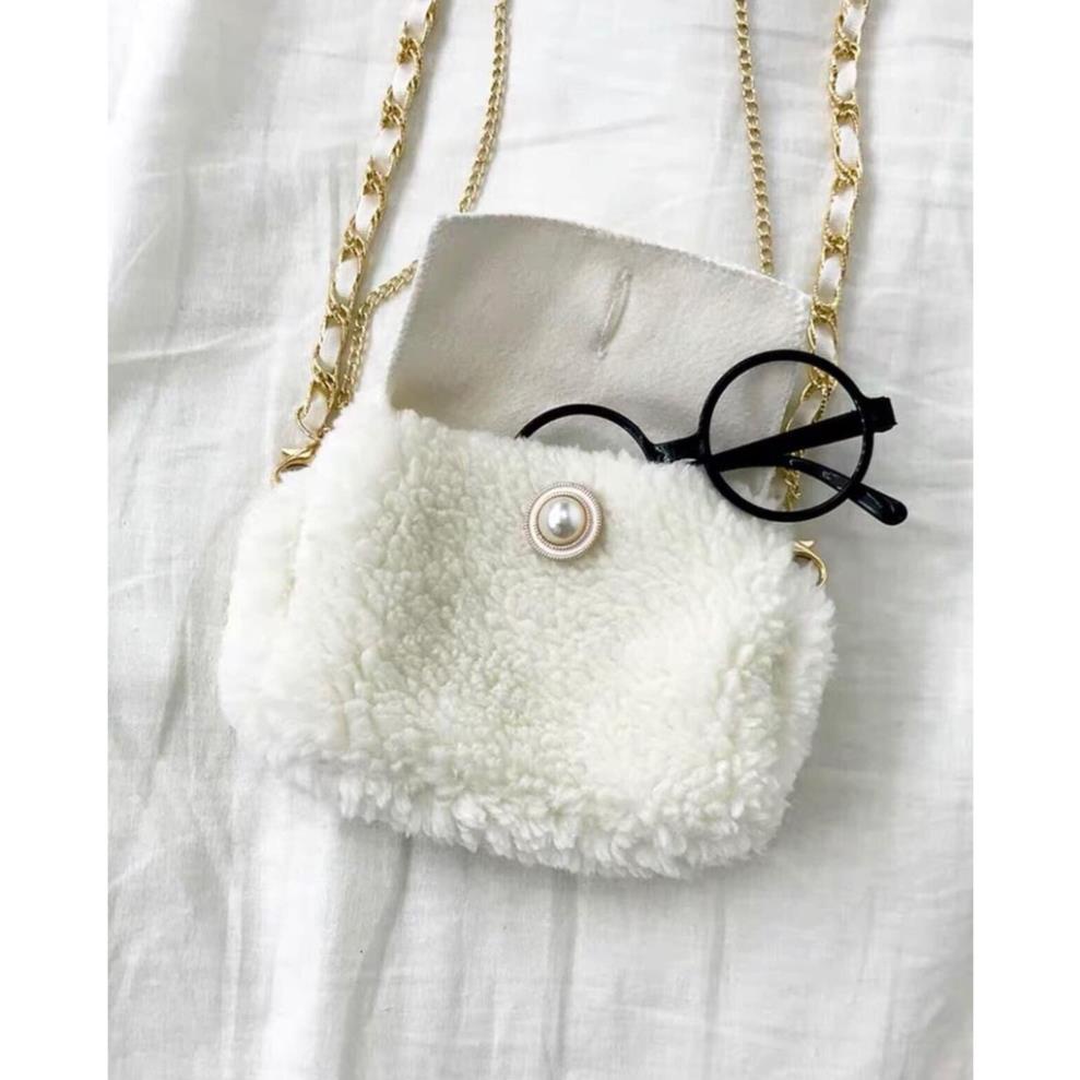 Set áo khoác lông kèm túi Phong cách Hàn Quốc MaiRin Fashion CD148 | BigBuy360 - bigbuy360.vn