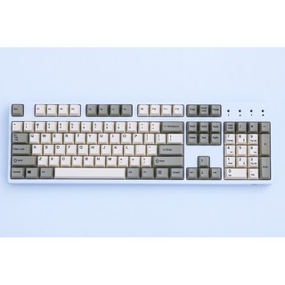 Keycap Set PBT Retro Gray-Beige nút bàn phím cơ