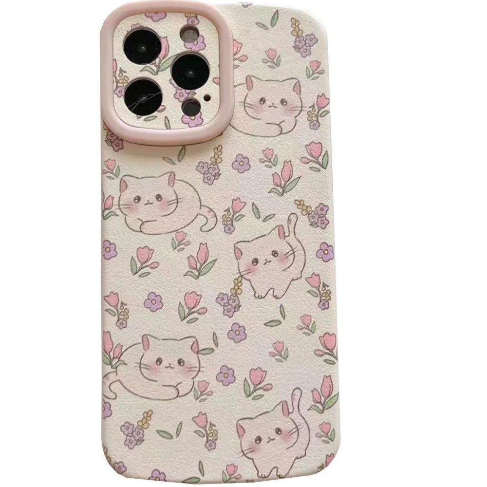Ốp điện thoại silicon họa tiết mèo dễ thương cho IPhone 12 13 11 Pro Max X Xs Max Xr