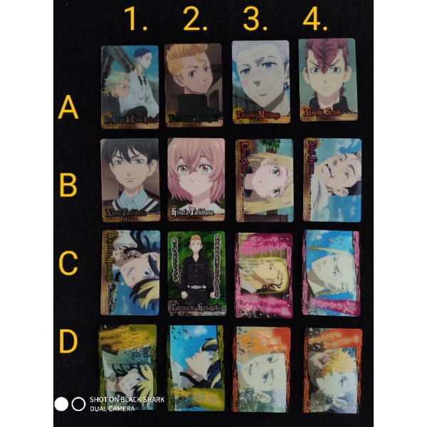 Thẻ bài bo góc chủ đề Tokyo Revengers, TR số 04, Bandai