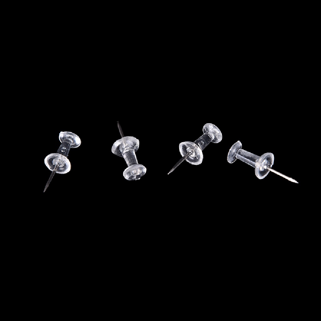 Set 40 đinh ghim độ trong suốt cao cố định bản đồ/tấm bảng ghi chú trang trí