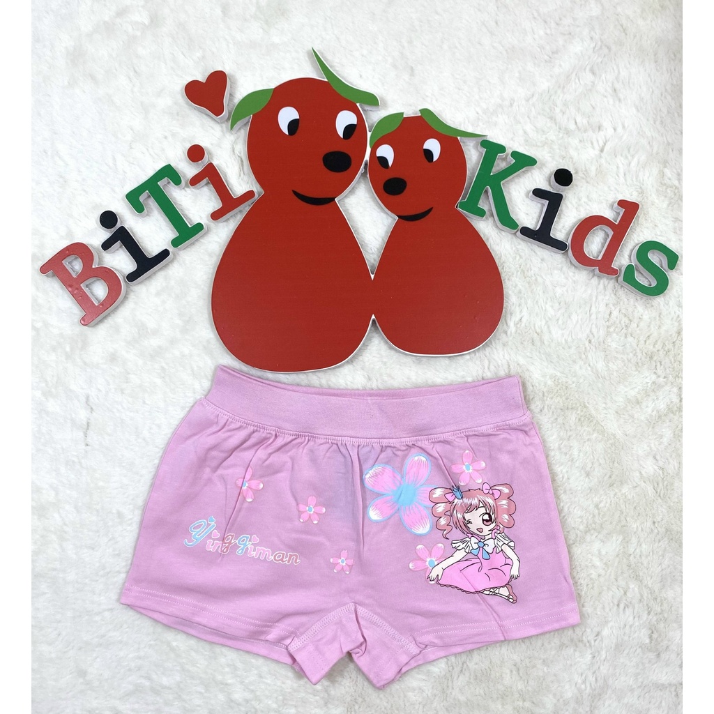 Quần chip đùi bé gái vải cotton BITIKIDS  co giãn 4 chiều thoáng mát size từ 13kg-26kg