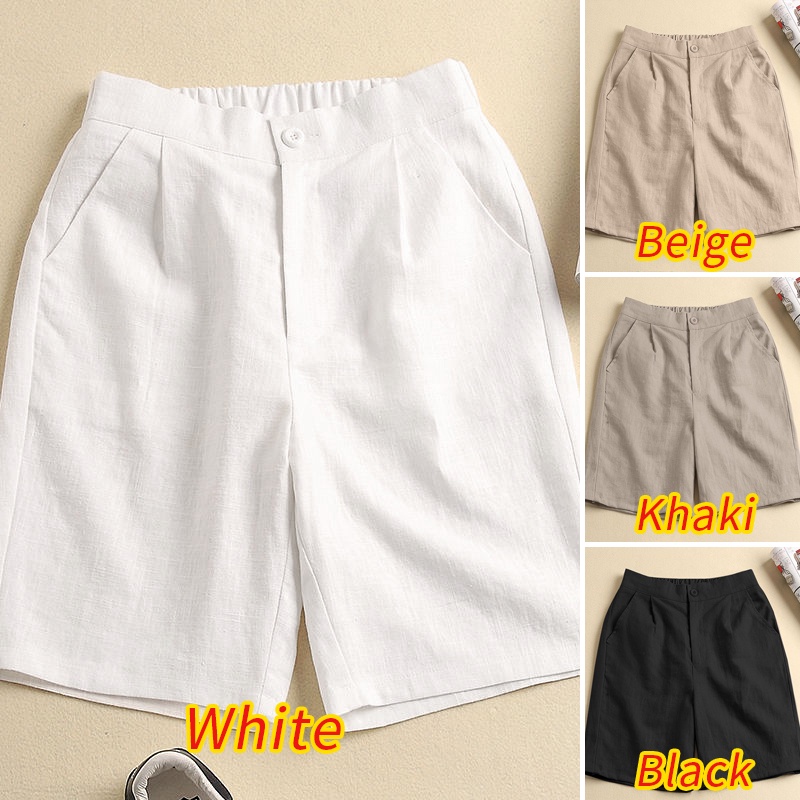 Quần short nữ ZANZEA lưng cao cài nút thời trang Hàn Quốc xinh xắn