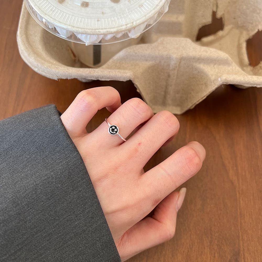 Nhẫn Kim Loại Thiết Kế Hình Học Thanh Lịch Cho Nam Và Nữ