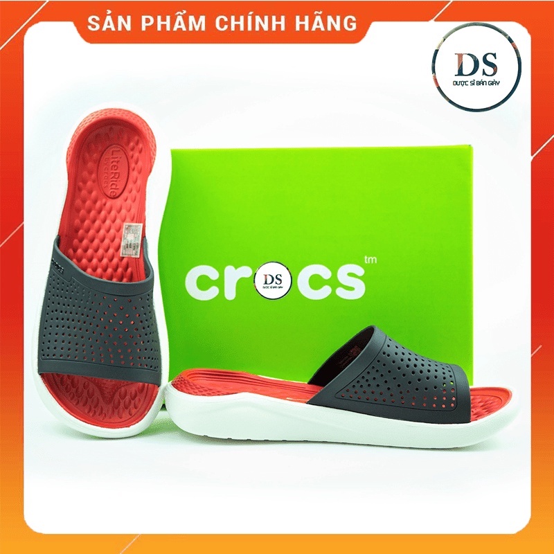 Dép Lê Cross LiteRide Chống Nước Kiểu Dáng Thời Trang Màu ĐEN ĐỎ