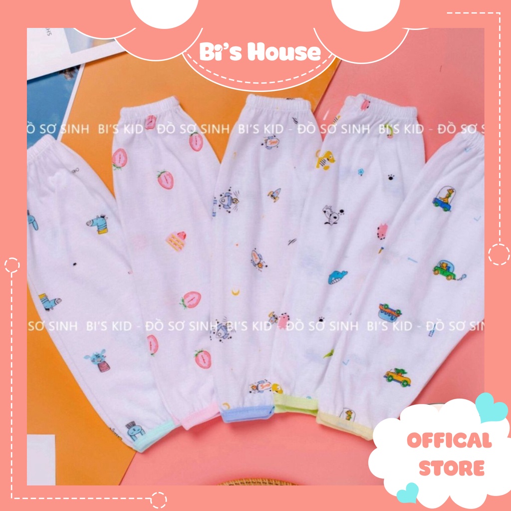 Quần sơ sinh cotton in hình họa tiết ,thấm hút cho bé từ 3-8kg
