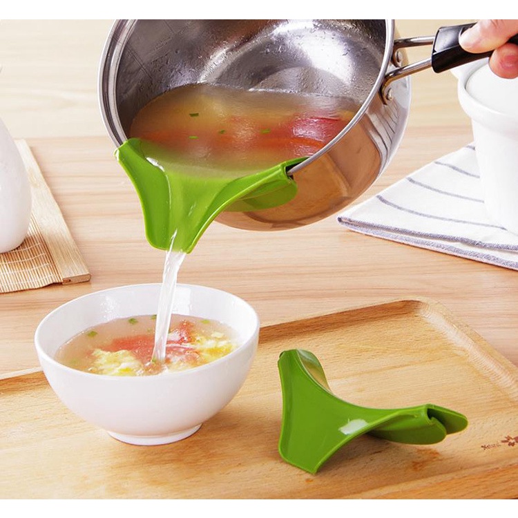 VÀNH PHỤ Silicon Gắn Xoong Nồi, Gắn Bát Rót Canh Không Đổ Ra Ngoài