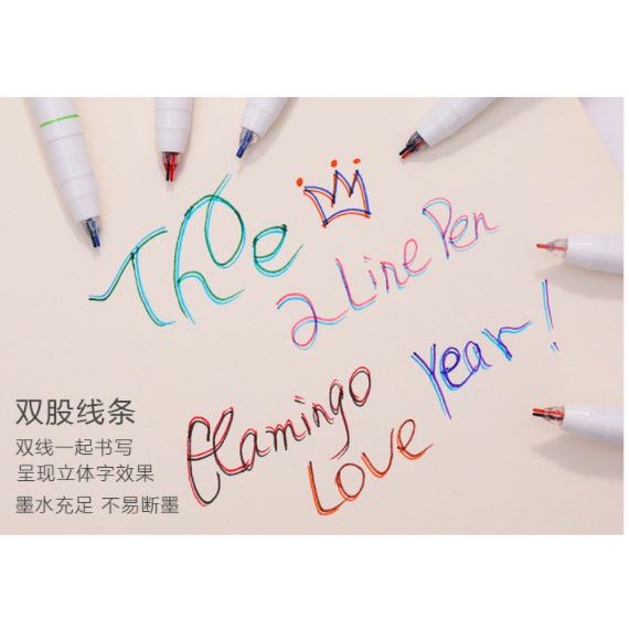 Bút trang trí 2 ngòi - Double line 0.5mm 5.0 168 Đánh Giá 445