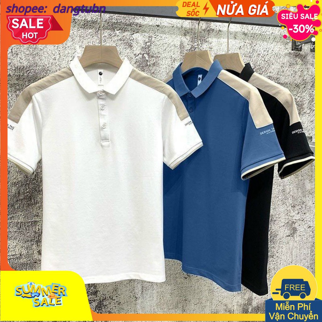 BÁN SỈ ÁO POLO NAM 3 MÀU PHỐI BE VAI ANAM16 | BigBuy360 - bigbuy360.vn