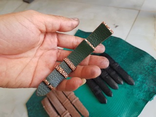 Dây đồng hồ handmade da cá đuối