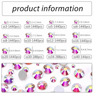 Hộp Đá Pha Lê 3D Trang Trí Móng Tay Ss3-S50