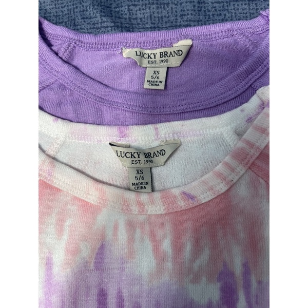 Áo len bé gái Lucky Brand 4-16 tuổi  Áo thun dài tay cổ tròn xuất dư 0922