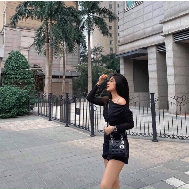 Túi Di”or La”dy Da Bóng Tag Bạc Hàng Full Hộp Chuẩn Sup