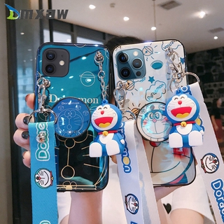 Ốp điện thoại hình mèo Doraemon thích hợp cho Iphone 12 Pro Max 12 Mini 11 Pro Max X Xr Xs Max 8 7 6 6s Plus Se 2020