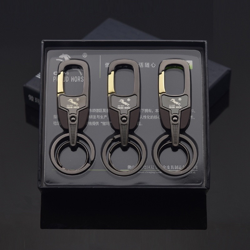 Móc Chìa Khóa Xe Máy , ô tô Cao Cấp Proud Horse Inox Cao Cấp OM024