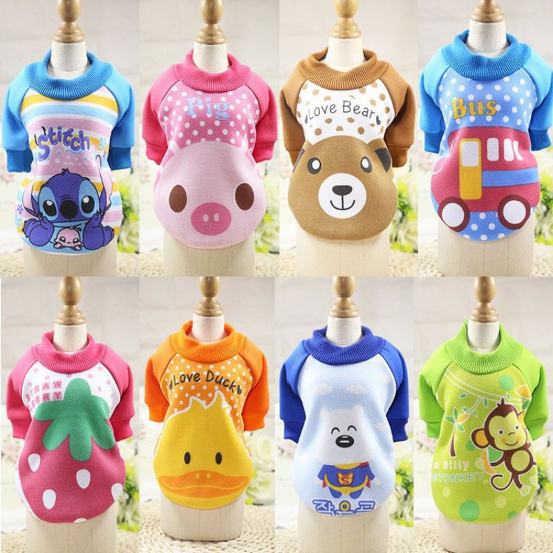 Áo nỉ chó mèo ấm đủ size S,M,L