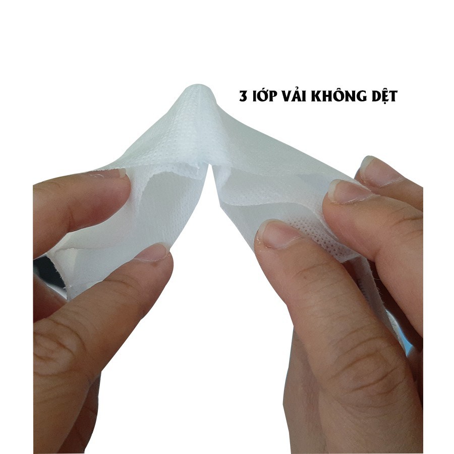 Khẩu Trang Vải Không Dệt 3D Cao Cấp - Kháng Khuẩn Tái Sử Dụng Trên 10 Lần GIặc Chống Bụi Chống Thấm - Không Hộp | BigBuy360 - bigbuy360.vn