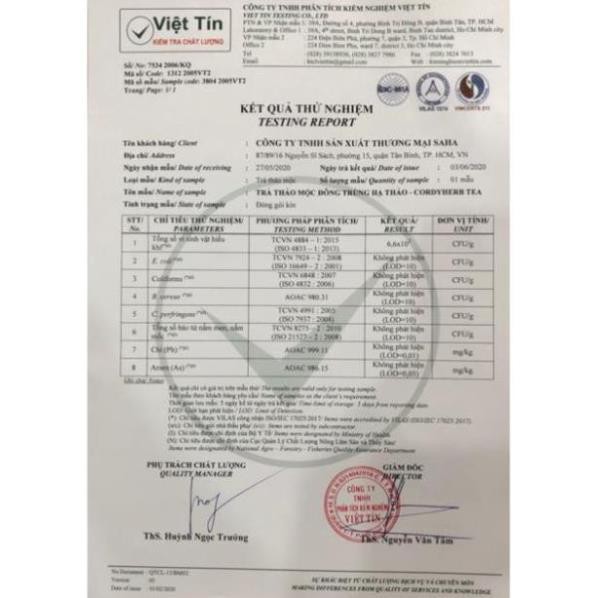 TRÀ HOA NGŨ CỐC ĐÔNG TRÙNG HẠ THẢO - HỘP 500gram