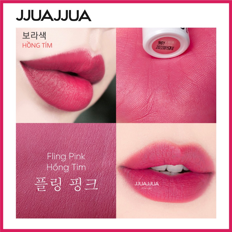 SON THỎI LÌ JJUAJJUA FLING PINK (HỒNG TÍM) | BigBuy360 - bigbuy360.vn