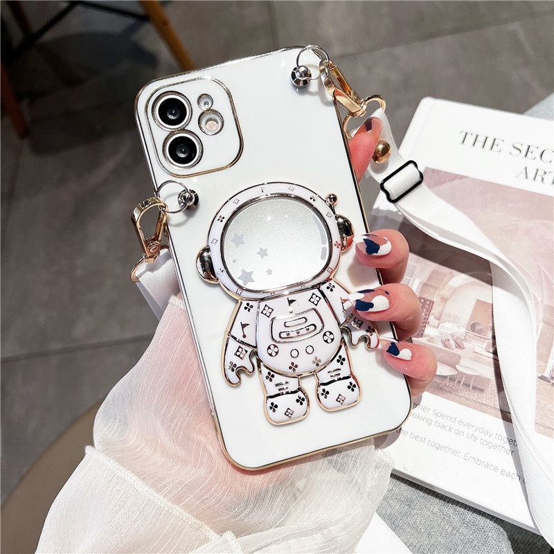 Ốp Điện Thoại Chống Sốc Viền Thẳng 6D Kèm Giá Đỡ Cho 7 8 SE 2020 X Xs XR Xs Max 11 12 13 Pro 11 12 13 Pro Max