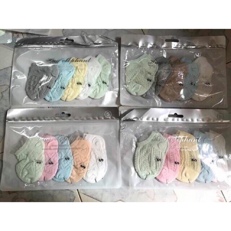Set 5 đôi tất lưới mùa hè cao cấp cho bé trai bé gái-tất lưới cho bé giá rẻ