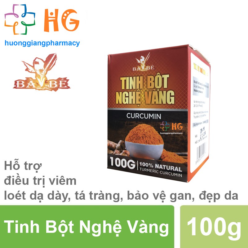 Tinh Bột Nghệ Vàng Bà Bé (Lọ 100g)