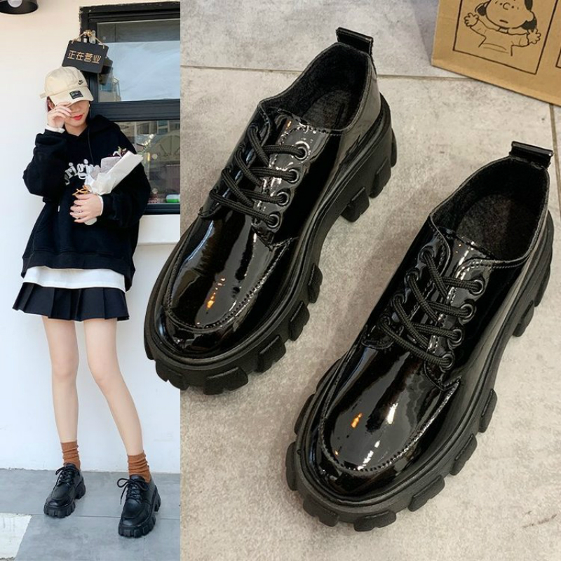 Giày bốt da dây cột phong cách Hàn Quốc cho nữ | BigBuy360 - bigbuy360.vn