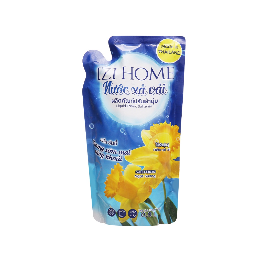 Nước xả vải IZI HOME hương sớm mai túi 800ml