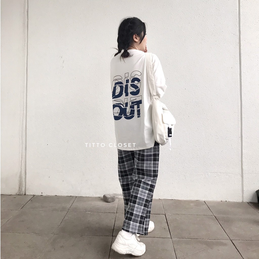 Quần Caro Cullotes Ống Rộng Ulzzang Unisex (Ảnh Thật)