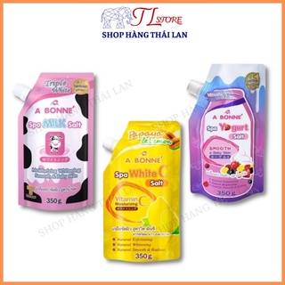 Muối Tắm Bò Abonne Thái Lan Muối tắm Sữa Bò, Muối Sữa Chua, Muối Vitamin C Túi 350gr