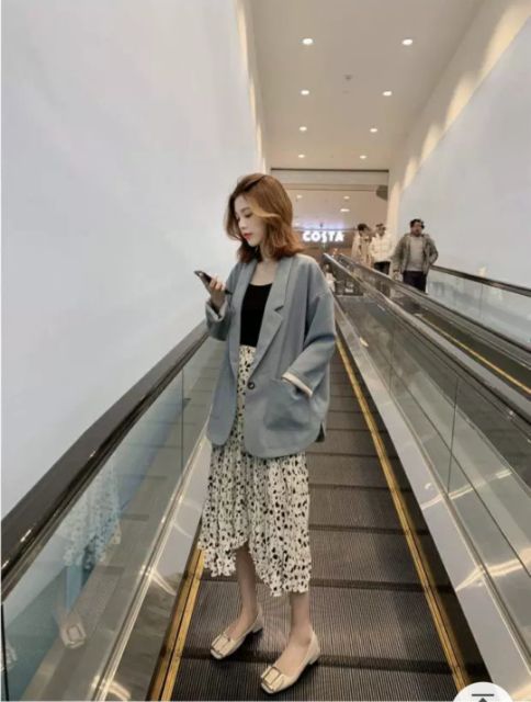 (Hàng Đẹp)Ảnh thật 4 hình cuối-Áo blazer oversize thời trang Hàn Quốc (2 mẫu) | BigBuy360 - bigbuy360.vn