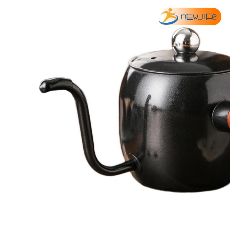 Ấm Trà / Cà Phê Cổ Ngỗng Bằng Bạc Chất Lượng Cao Shiwaki5