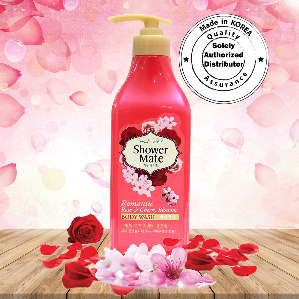 Sữa tắm cao cấp Showermate ROSE & CHERRY BLOSSOM 550ml - Hàn Quốc Chính Hãng