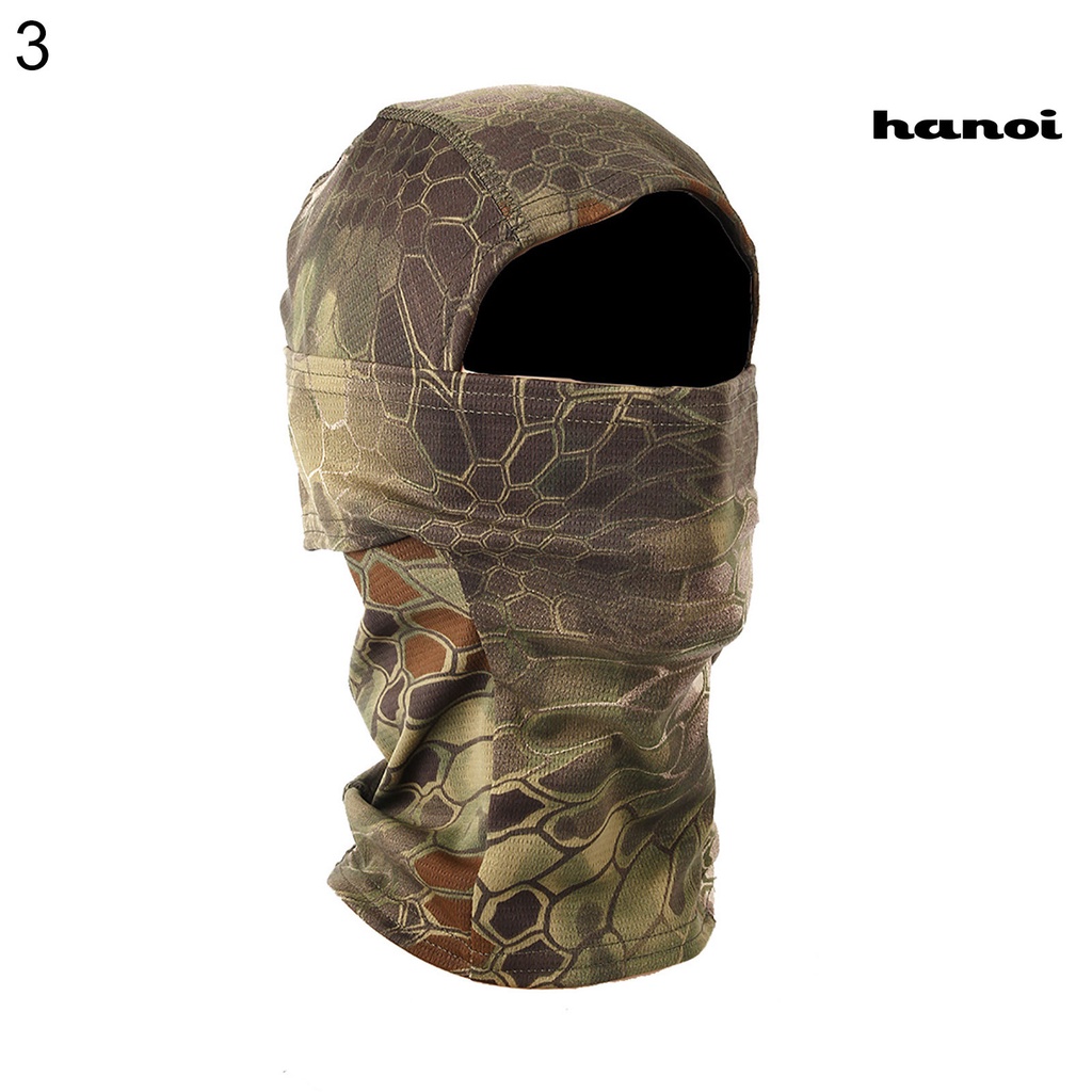 Khăn trùm đầu che mặt và cổ in họa tiết rằn ri thời trang đạp xe ngoài trời cho nam nữ